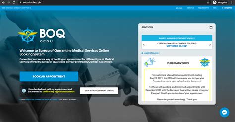 bureau of quarantine cebu|BOQ Cebu Online Booking System .